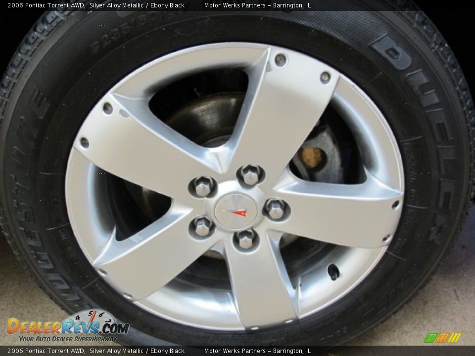 2006 Pontiac Torrent AWD Silver Alloy Metallic / Ebony Black Photo #12