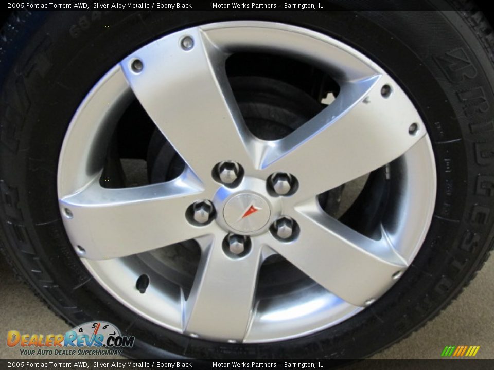 2006 Pontiac Torrent AWD Silver Alloy Metallic / Ebony Black Photo #14
