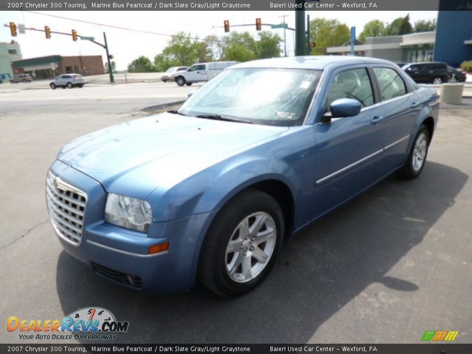 2007 Chrysler 300 Touring Marine Blue Pearlcoat / Dark Slate Gray/Light Graystone Photo #3