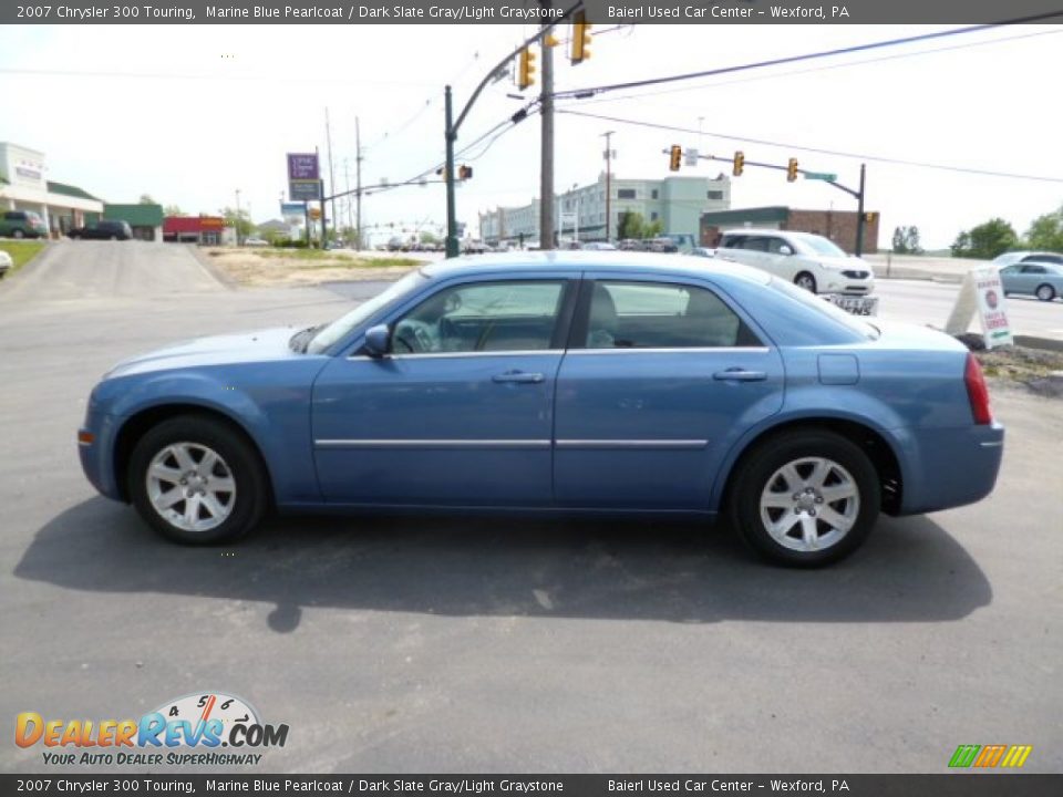 2007 Chrysler 300 Touring Marine Blue Pearlcoat / Dark Slate Gray/Light Graystone Photo #4