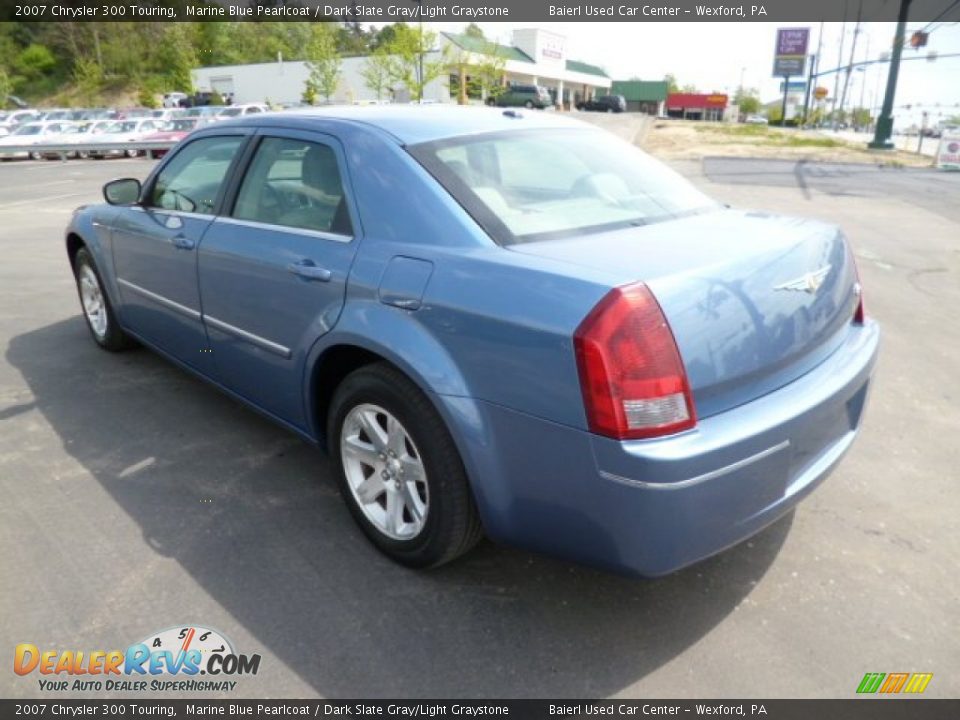2007 Chrysler 300 Touring Marine Blue Pearlcoat / Dark Slate Gray/Light Graystone Photo #5
