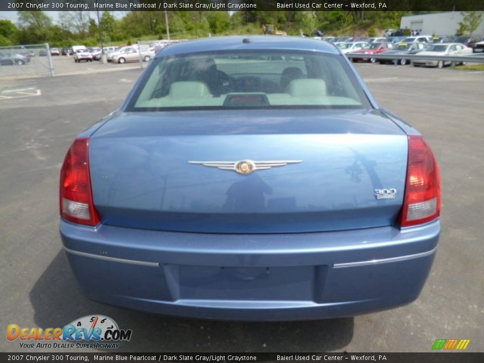 2007 Chrysler 300 Touring Marine Blue Pearlcoat / Dark Slate Gray/Light Graystone Photo #6