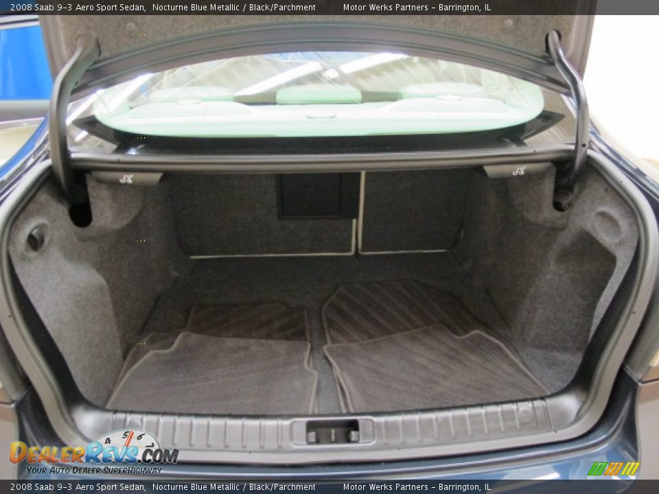 2008 Saab 9-3 Aero Sport Sedan Nocturne Blue Metallic / Black/Parchment Photo #9