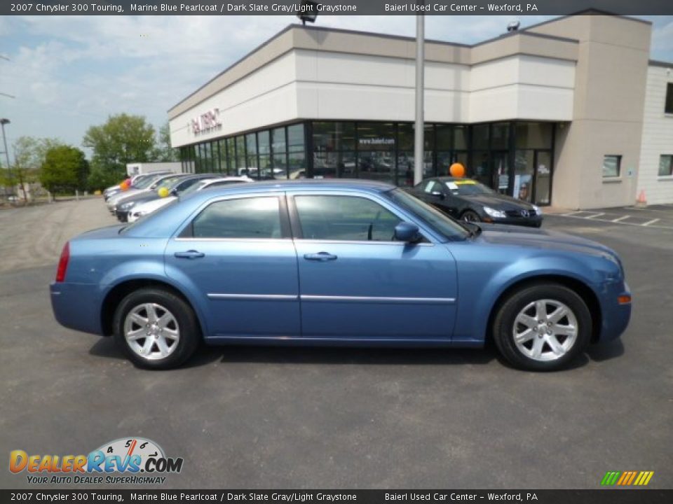2007 Chrysler 300 Touring Marine Blue Pearlcoat / Dark Slate Gray/Light Graystone Photo #8