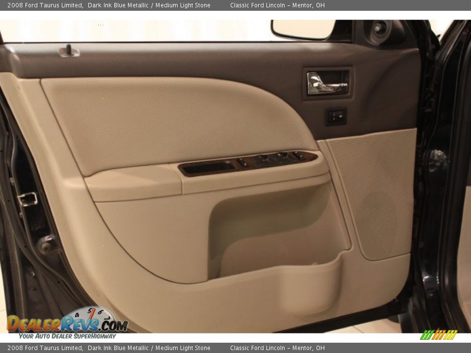 2008 Ford Taurus Limited Dark Ink Blue Metallic / Medium Light Stone Photo #5