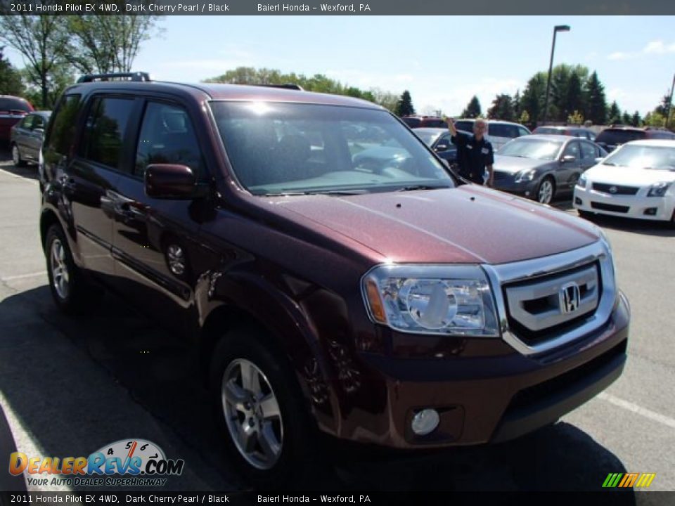 2011 Honda Pilot EX 4WD Dark Cherry Pearl / Black Photo #1