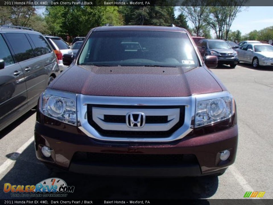 2011 Honda Pilot EX 4WD Dark Cherry Pearl / Black Photo #2