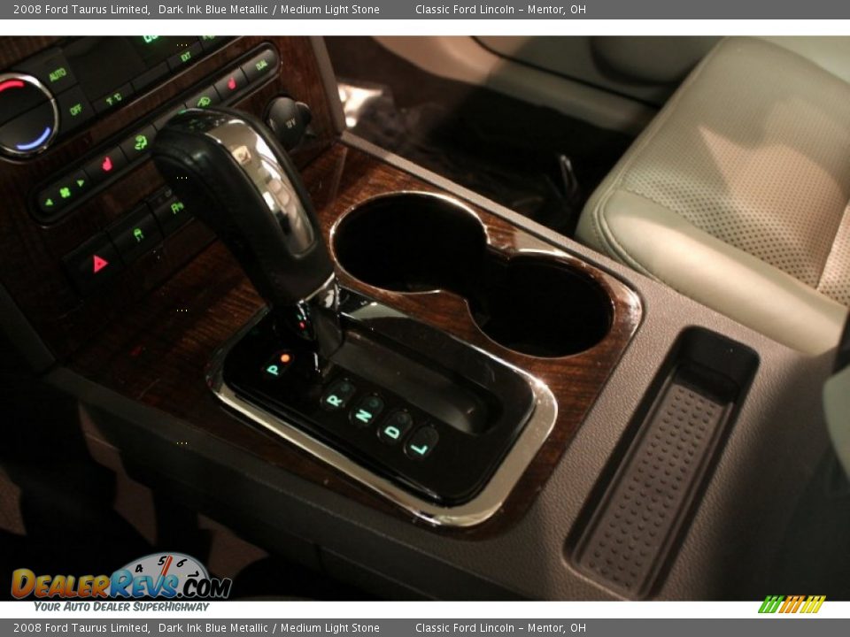 2008 Ford Taurus Limited Dark Ink Blue Metallic / Medium Light Stone Photo #12