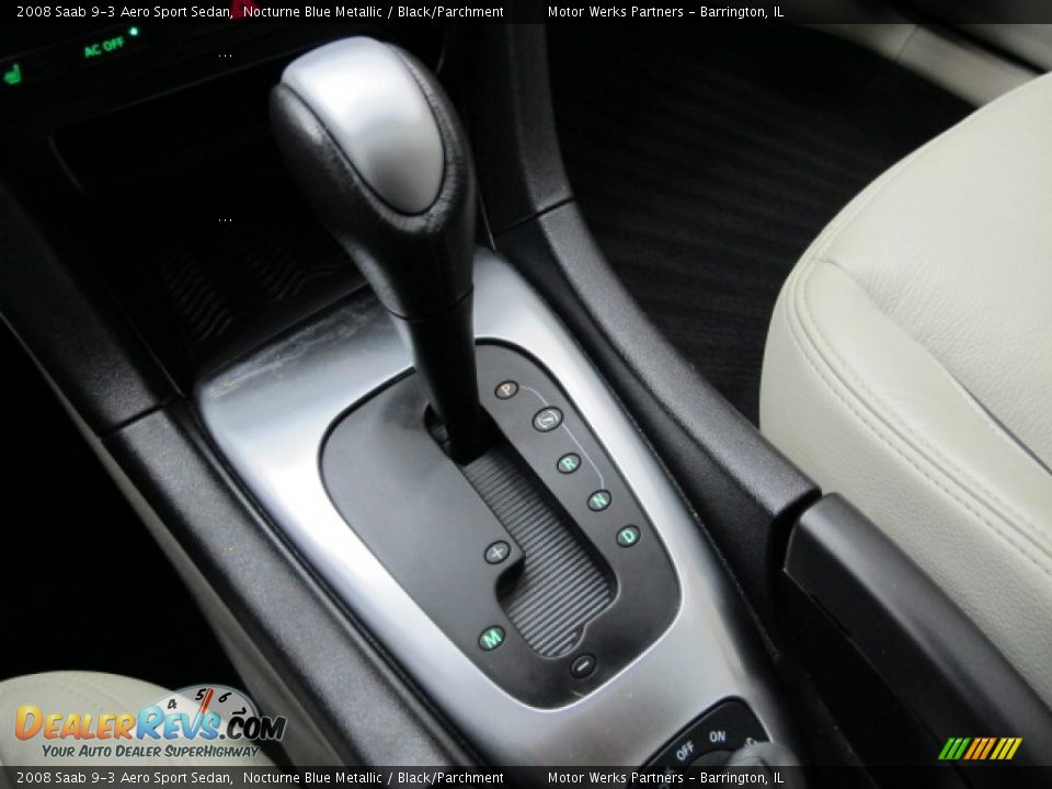 2008 Saab 9-3 Aero Sport Sedan Nocturne Blue Metallic / Black/Parchment Photo #29