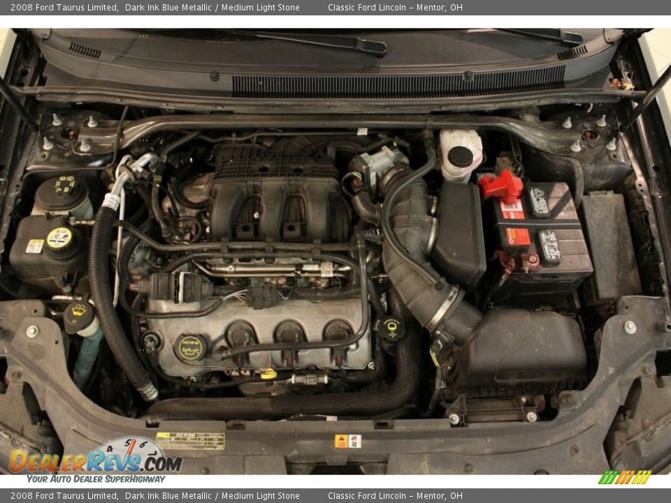 2008 Ford Taurus Limited Dark Ink Blue Metallic / Medium Light Stone Photo #20