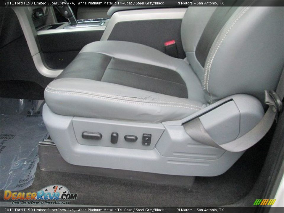 2011 Ford F150 Limited SuperCrew 4x4 White Platinum Metallic Tri-Coat / Steel Gray/Black Photo #6