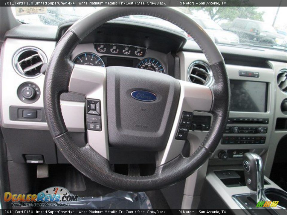 2011 Ford F150 Limited SuperCrew 4x4 Steering Wheel Photo #9