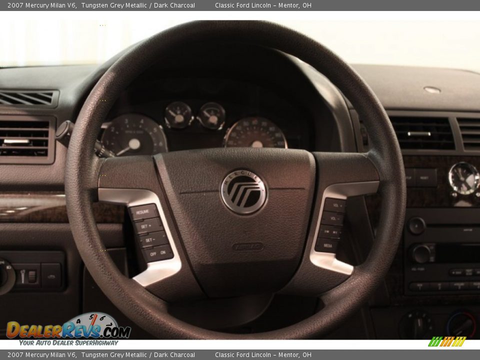 2007 Mercury Milan V6 Steering Wheel Photo #6