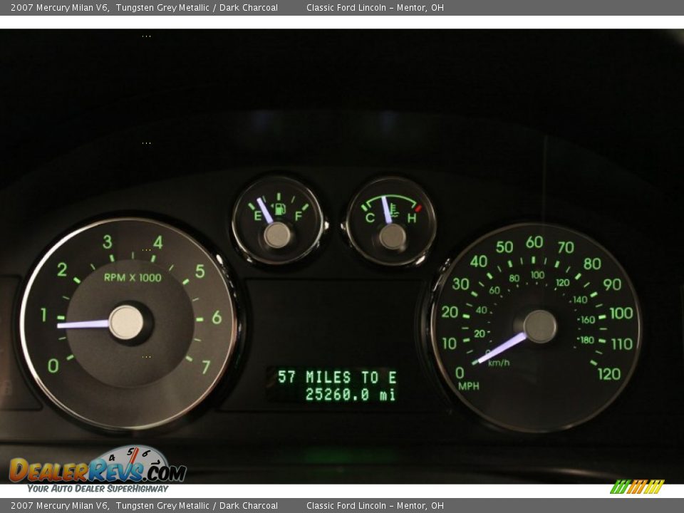 2007 Mercury Milan V6 Gauges Photo #7