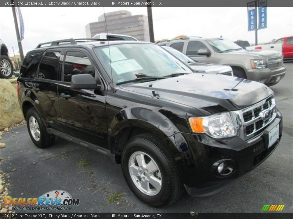 2012 Ford Escape XLT Ebony Black / Charcoal Black Photo #1