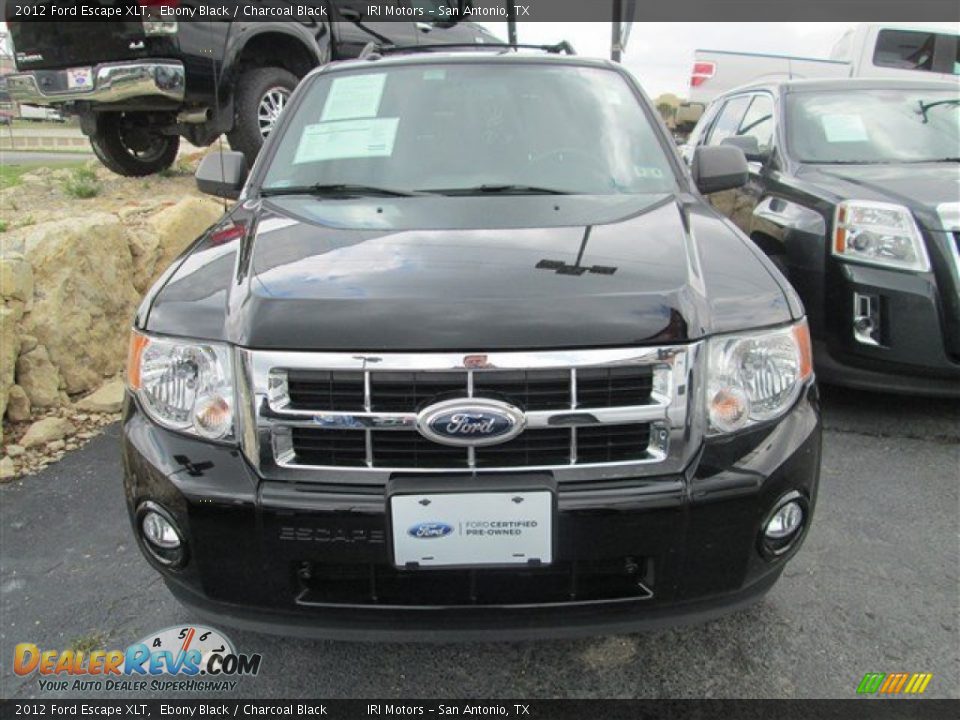 2012 Ford Escape XLT Ebony Black / Charcoal Black Photo #4
