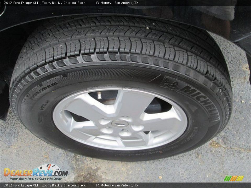 2012 Ford Escape XLT Ebony Black / Charcoal Black Photo #7