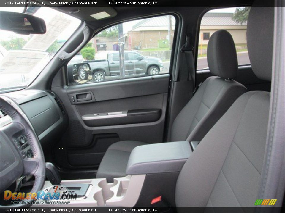 2012 Ford Escape XLT Ebony Black / Charcoal Black Photo #10