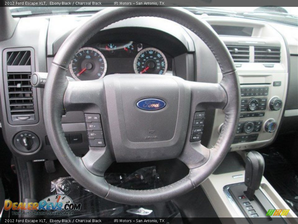 2012 Ford Escape XLT Ebony Black / Charcoal Black Photo #12