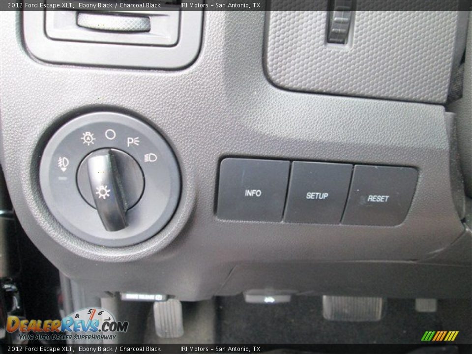 2012 Ford Escape XLT Ebony Black / Charcoal Black Photo #14