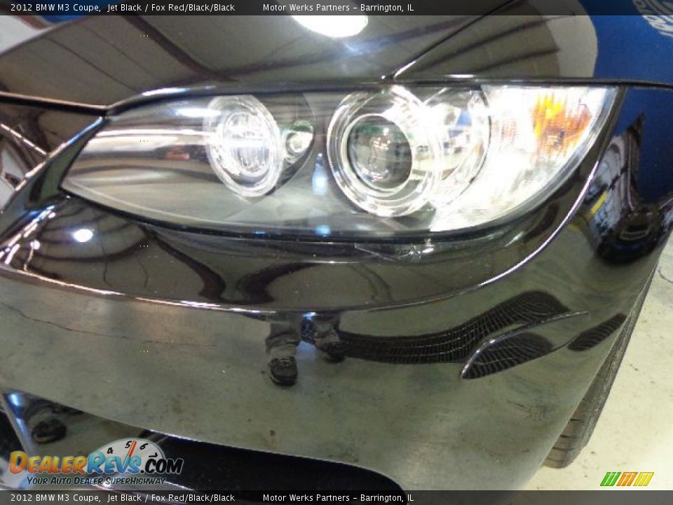 2012 BMW M3 Coupe Jet Black / Fox Red/Black/Black Photo #7