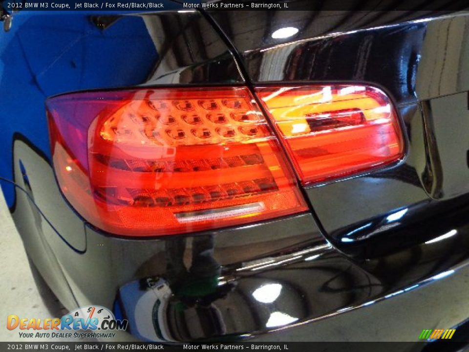 2012 BMW M3 Coupe Jet Black / Fox Red/Black/Black Photo #8