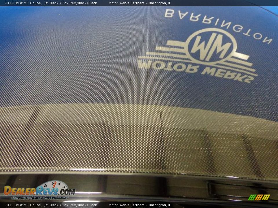 2012 BMW M3 Coupe Jet Black / Fox Red/Black/Black Photo #15