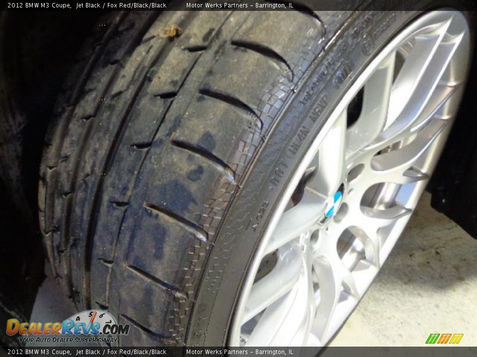 2012 BMW M3 Coupe Jet Black / Fox Red/Black/Black Photo #16