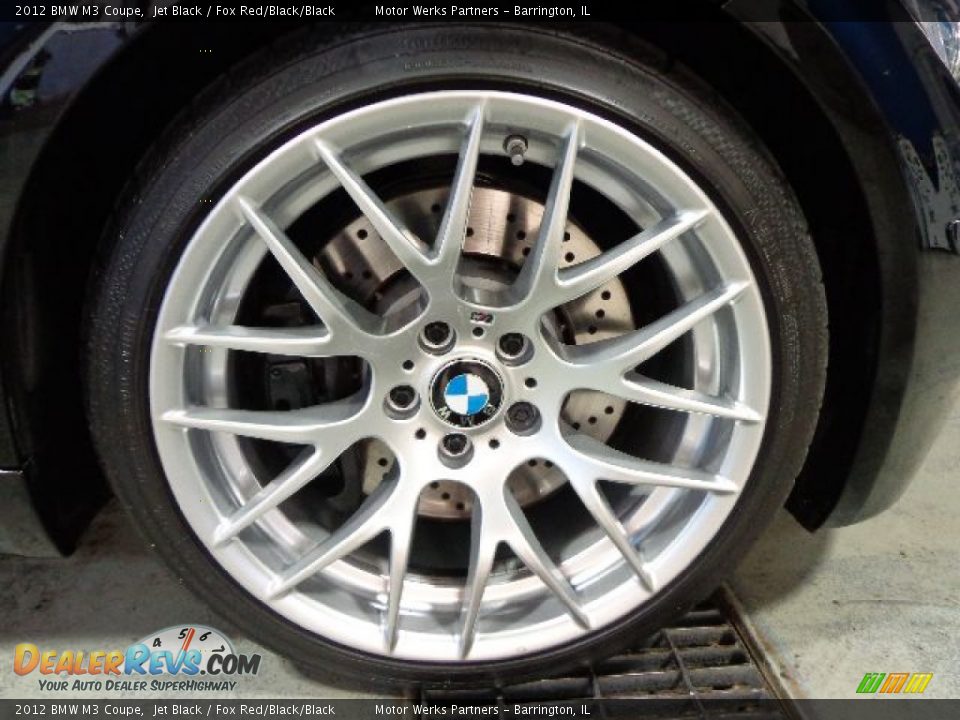 2012 BMW M3 Coupe Jet Black / Fox Red/Black/Black Photo #19