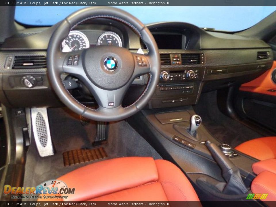 Fox Red/Black/Black Interior - 2012 BMW M3 Coupe Photo #27