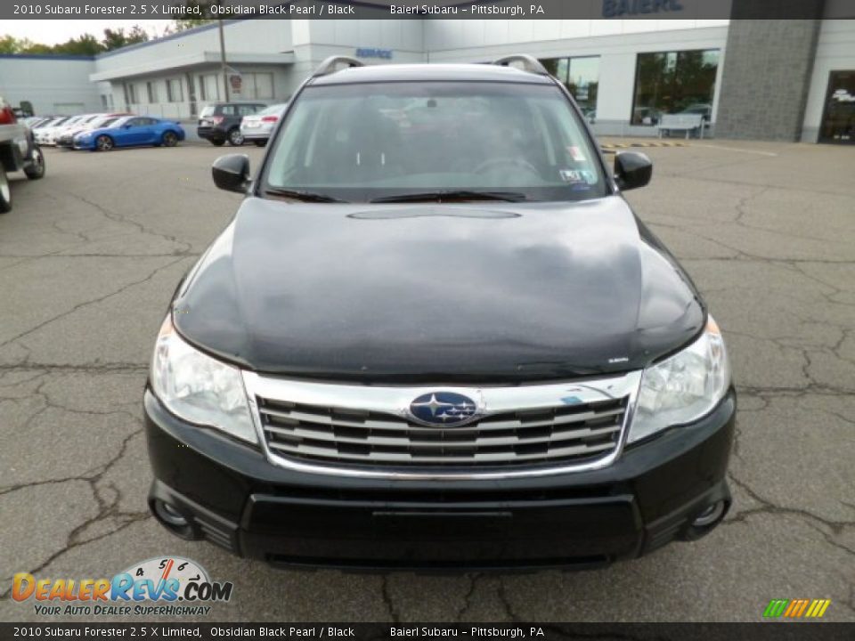 2010 Subaru Forester 2.5 X Limited Obsidian Black Pearl / Black Photo #2