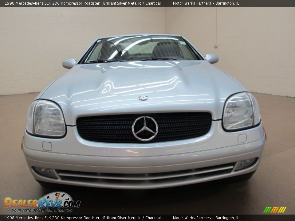 1998 Mercedes-Benz SLK 230 Kompressor Roadster Brilliant Silver Metallic / Charcoal Photo #2