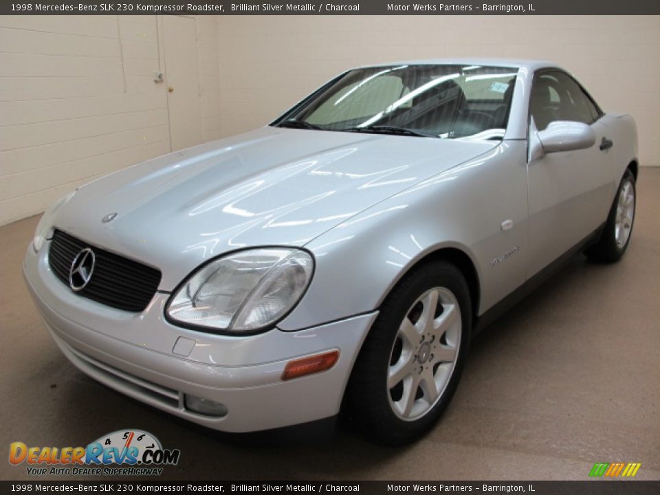 1998 Mercedes-Benz SLK 230 Kompressor Roadster Brilliant Silver Metallic / Charcoal Photo #3