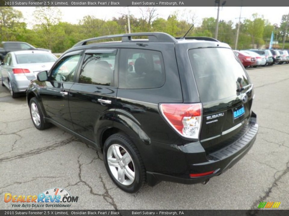 2010 Subaru Forester 2.5 X Limited Obsidian Black Pearl / Black Photo #5
