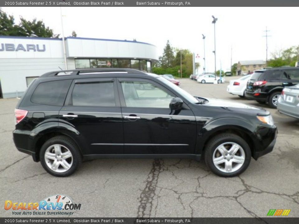 2010 Subaru Forester 2.5 X Limited Obsidian Black Pearl / Black Photo #8
