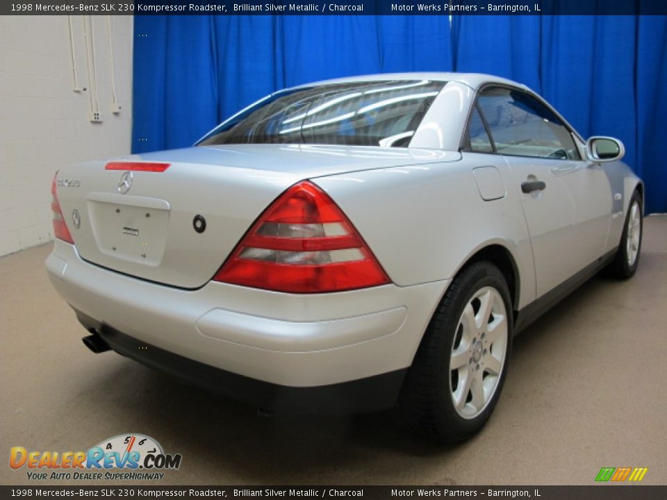 1998 Mercedes-Benz SLK 230 Kompressor Roadster Brilliant Silver Metallic / Charcoal Photo #7
