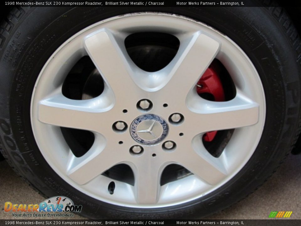 1998 Mercedes-Benz SLK 230 Kompressor Roadster Brilliant Silver Metallic / Charcoal Photo #11