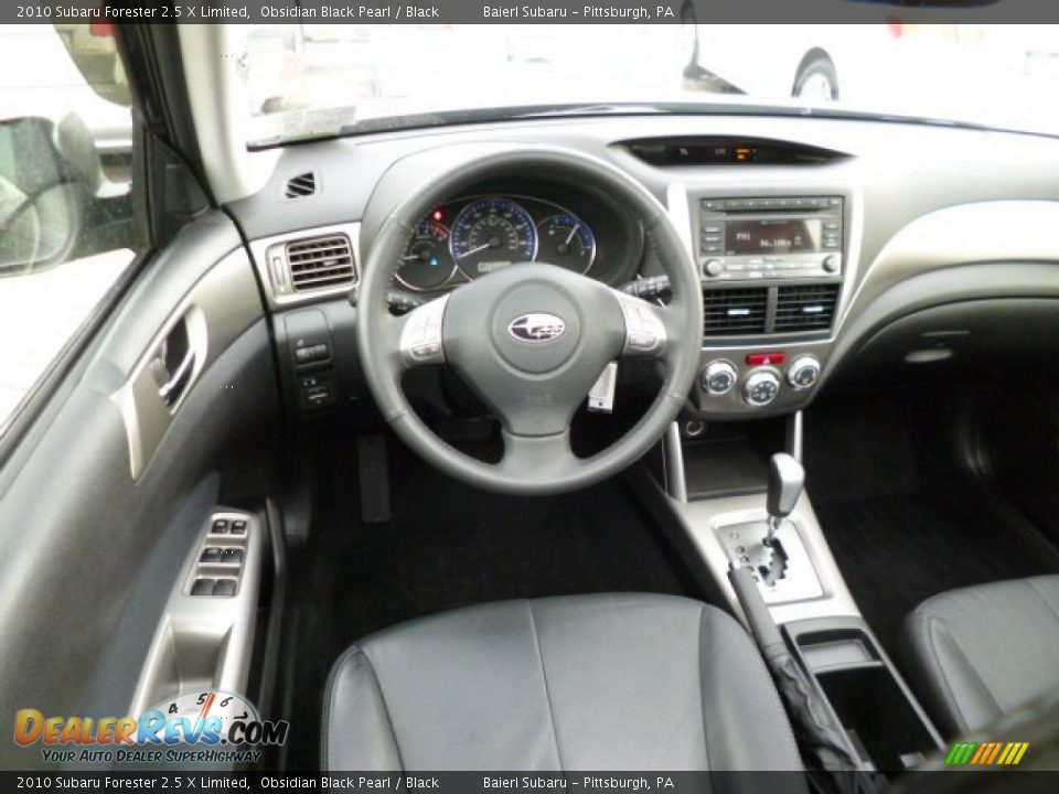 2010 Subaru Forester 2.5 X Limited Obsidian Black Pearl / Black Photo #15