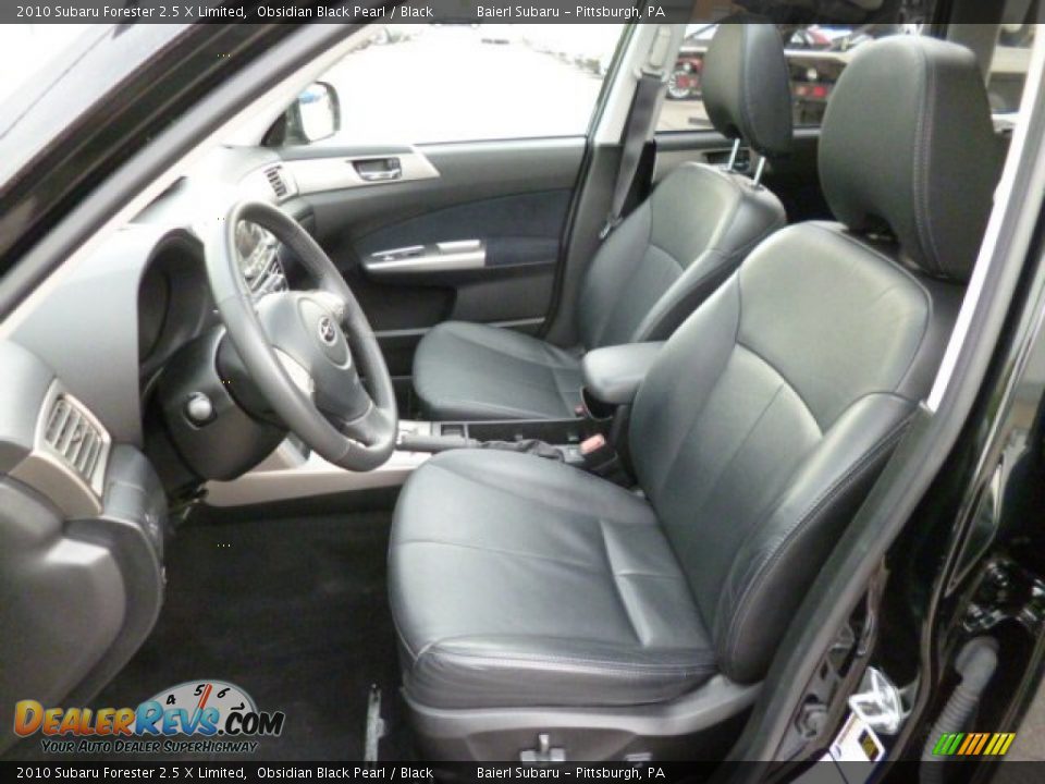 2010 Subaru Forester 2.5 X Limited Obsidian Black Pearl / Black Photo #16