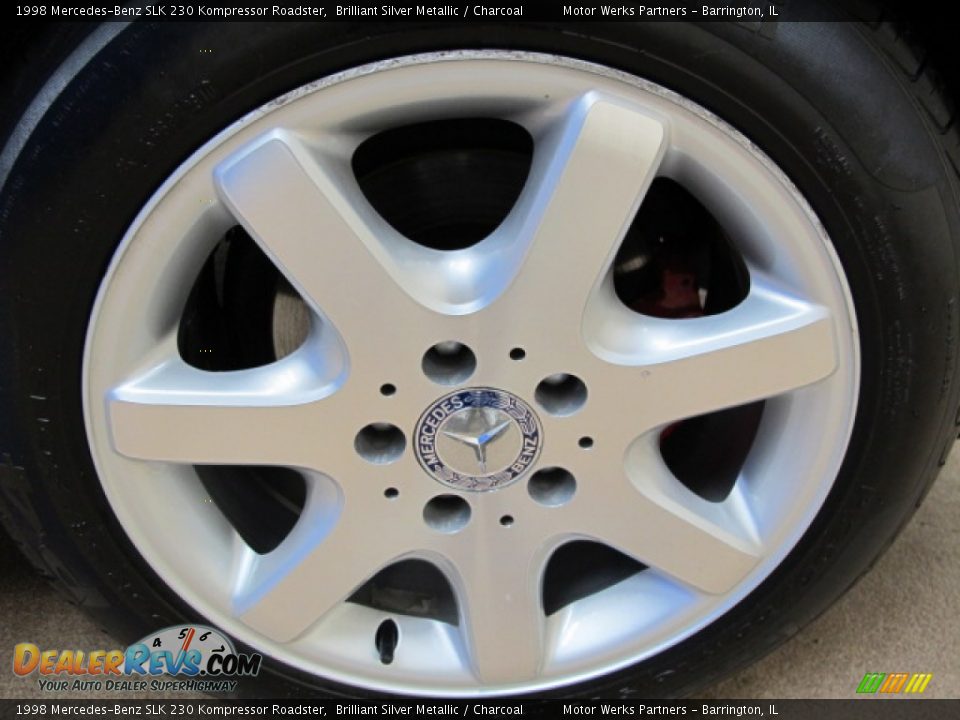 1998 Mercedes-Benz SLK 230 Kompressor Roadster Brilliant Silver Metallic / Charcoal Photo #13