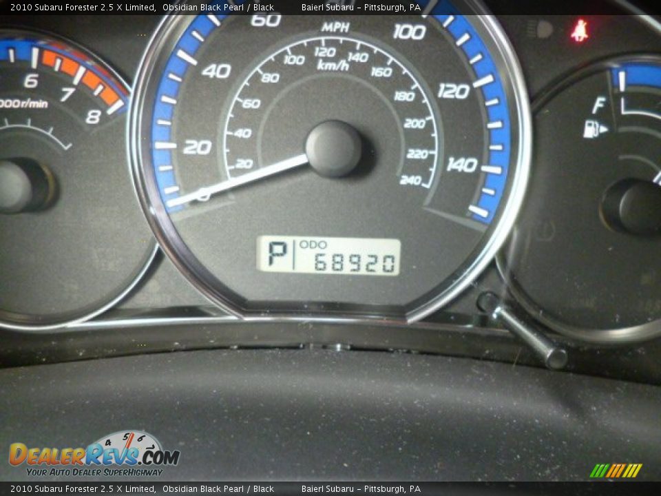 2010 Subaru Forester 2.5 X Limited Obsidian Black Pearl / Black Photo #20