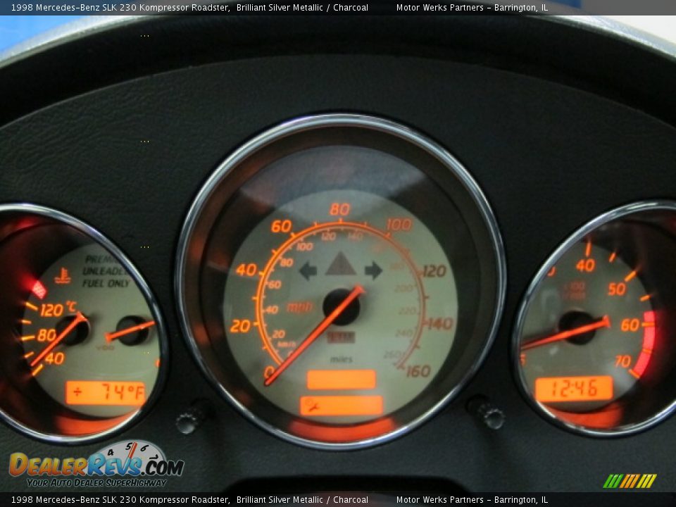1998 Mercedes-Benz SLK 230 Kompressor Roadster Gauges Photo #20