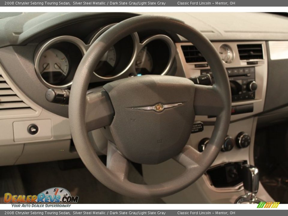 2008 Chrysler Sebring Touring Sedan Silver Steel Metallic / Dark Slate Gray/Light Slate Gray Photo #6