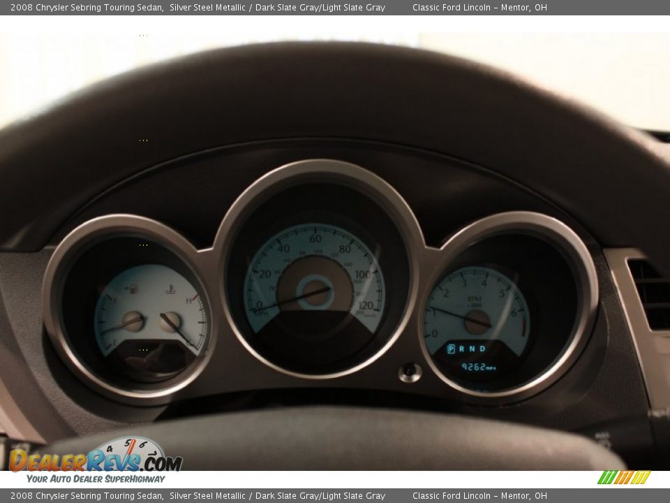 2008 Chrysler Sebring Touring Sedan Silver Steel Metallic / Dark Slate Gray/Light Slate Gray Photo #7