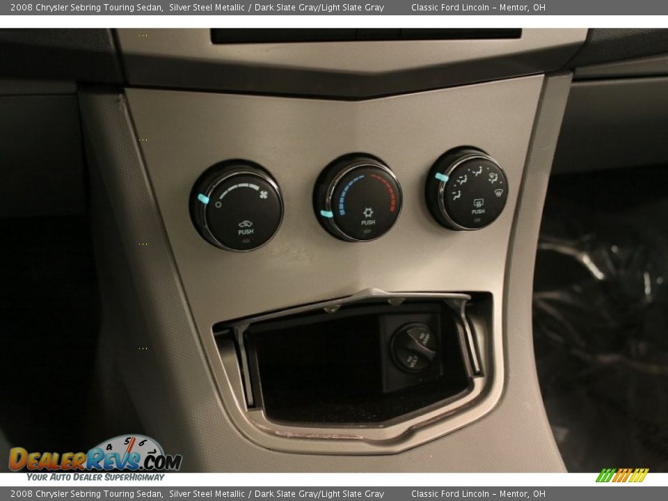 2008 Chrysler Sebring Touring Sedan Silver Steel Metallic / Dark Slate Gray/Light Slate Gray Photo #9