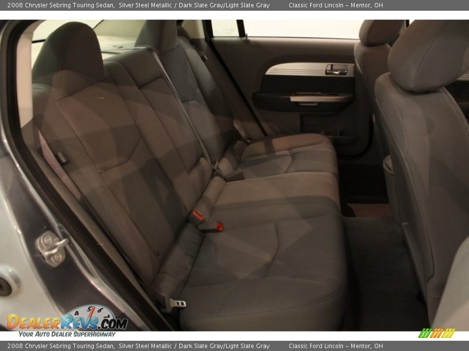 2008 Chrysler Sebring Touring Sedan Silver Steel Metallic / Dark Slate Gray/Light Slate Gray Photo #12