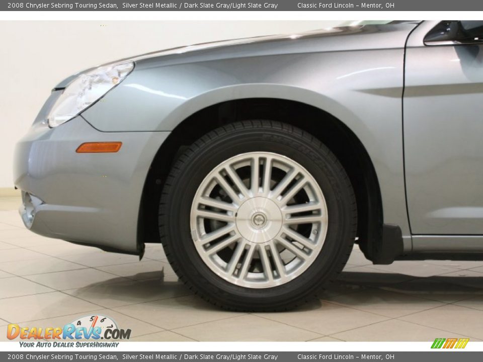 2008 Chrysler Sebring Touring Sedan Silver Steel Metallic / Dark Slate Gray/Light Slate Gray Photo #16