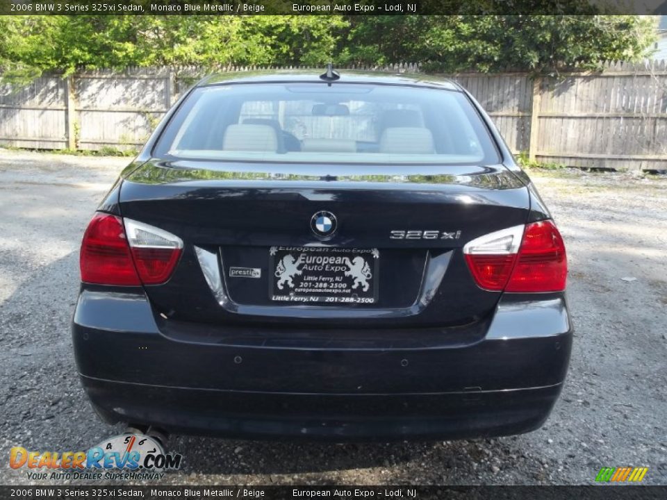 2006 BMW 3 Series 325xi Sedan Monaco Blue Metallic / Beige Photo #5