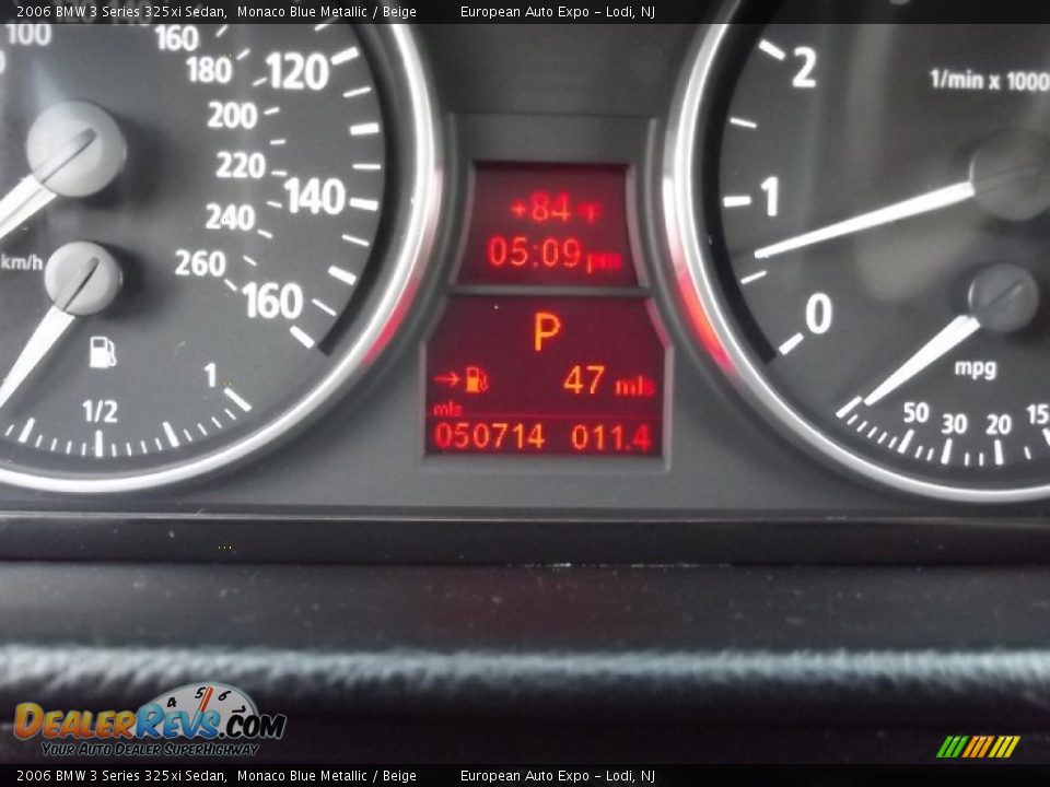 2006 BMW 3 Series 325xi Sedan Monaco Blue Metallic / Beige Photo #15