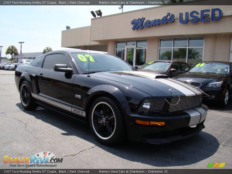 2007 Ford Mustang Shelby GT Coupe Black / Dark Charcoal Photo #2